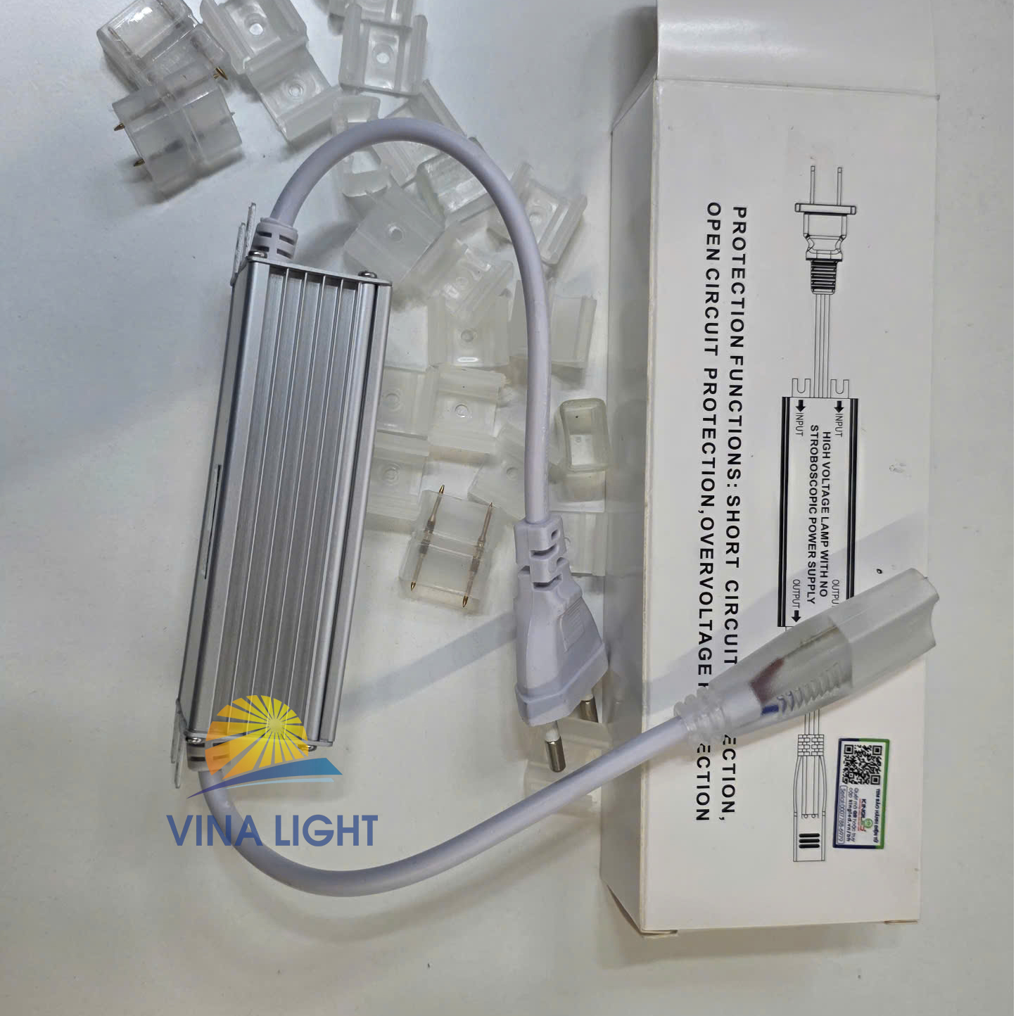 Bộ đổi nguồn DC LED dây 12W không nháy KingLED - Ảnh 3